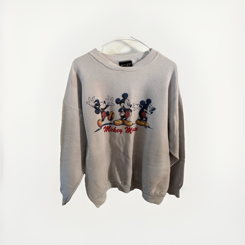 VTG Disney Jerry Leigh Mickey Unlimited Mickey Graphic Distressed Sweatshirt OS